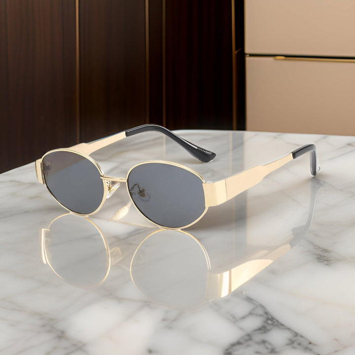 Levoire | Lunettes De Soleil Élégantes Noir Or