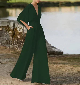 Levoire | Printemps Combinaisons À Manches Longues Avec Fermeture Éclair Unie Grun