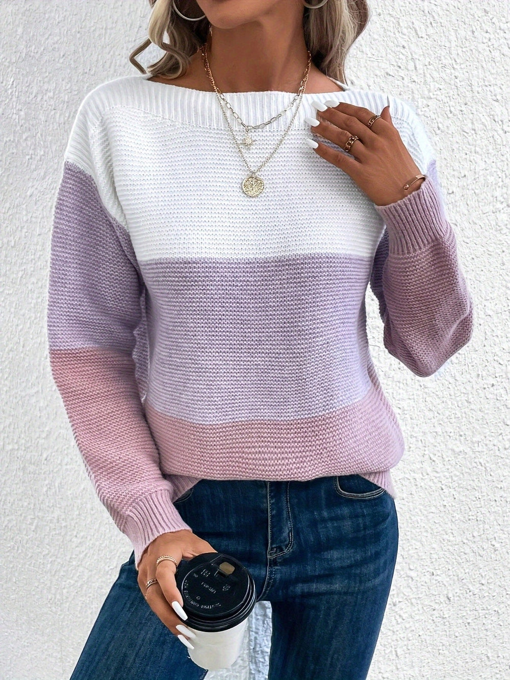 Levoire | Pull Classique Avec Coupe Élégante Violet