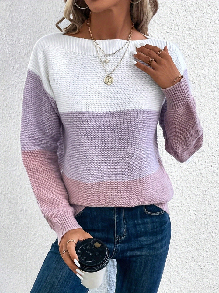 Levoire | Pull Classique Avec Coupe Élégante Violet