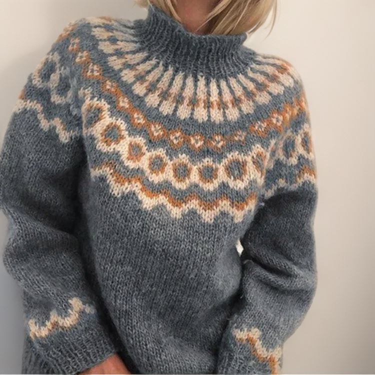 Levoire | Pull À Col Roulé Épais Et Confortable Gris