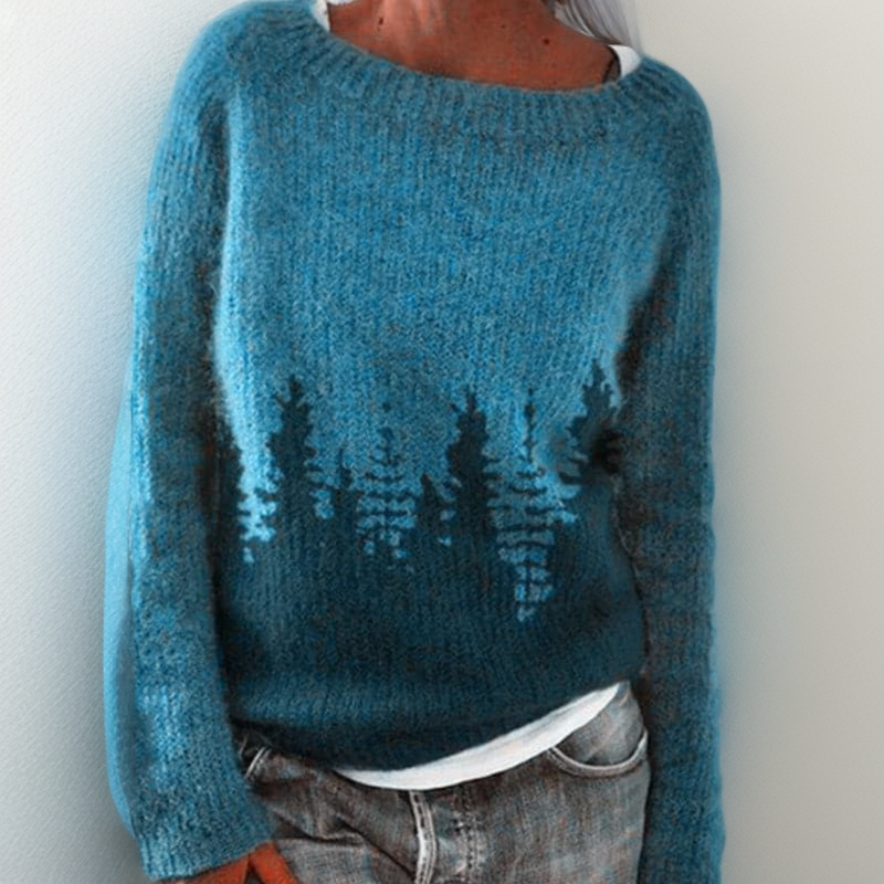 Levoire | Un Pull Fait Main Qui Combine Magnifiquement Style Et Confort Bleu