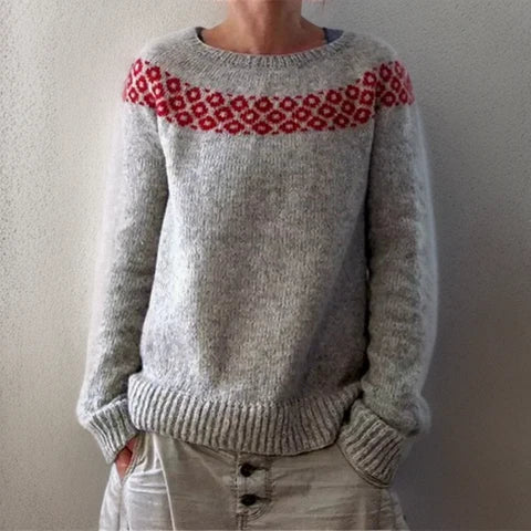 Levoire | Chemise Confortable à Col Rond à Manches Longues