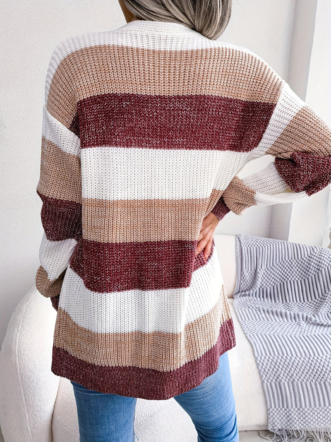 Levoire | Gilet En Tricot Rayé Pour Femmes