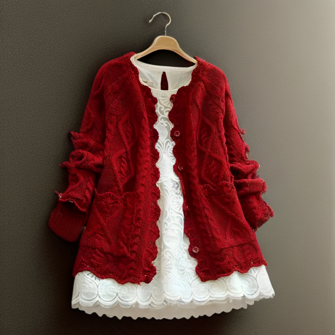 Levoire | Un Pull Classique Confortable Et Agréable Rouge