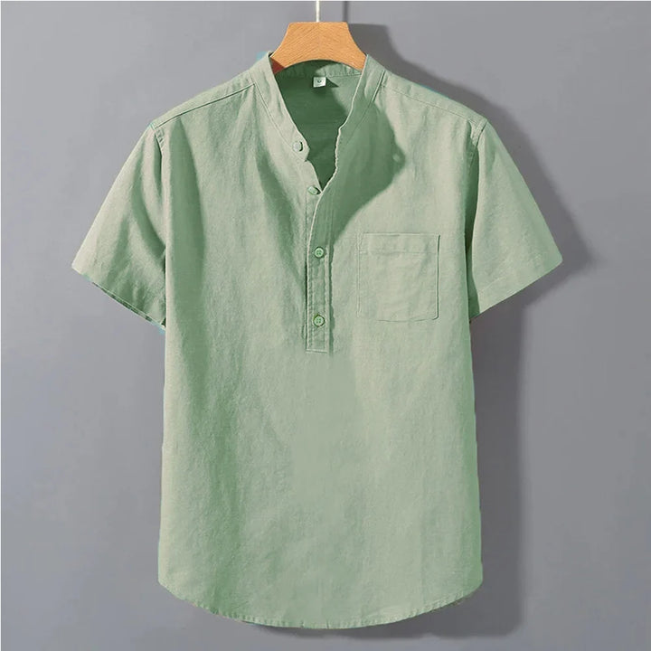 Levoire | Chemise Légère à Boutons pour Hommes Élégante Vert