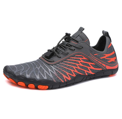 Levoire | Chaussures À Semelles Nues Taille Pour Toute L'Année Pour Femmes Et Hommes Gris et orange