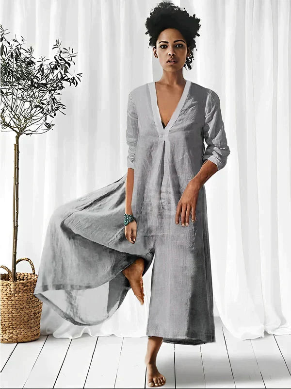 Levoire | Unique Combinaison Décontractée Style Gris