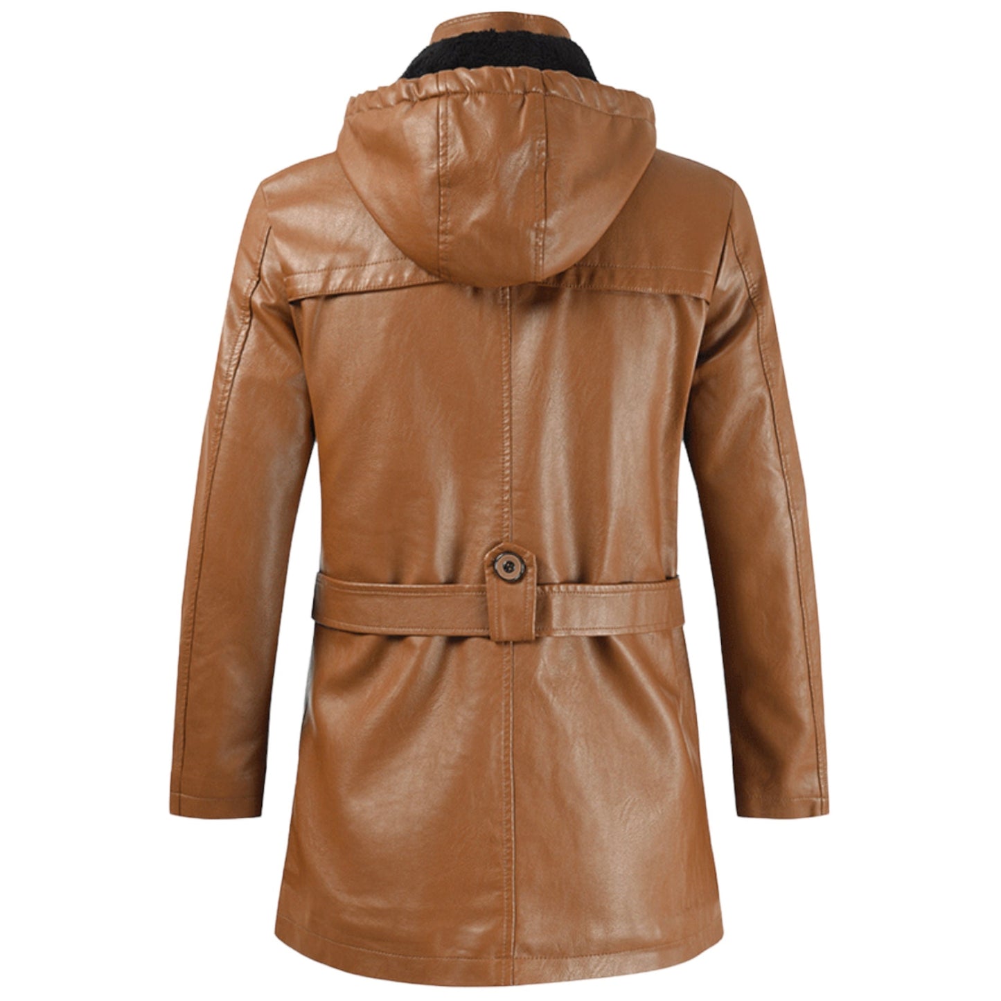 Levoire | Manches Longues Veste À Capuche Mi-Longue Avec Ceinture