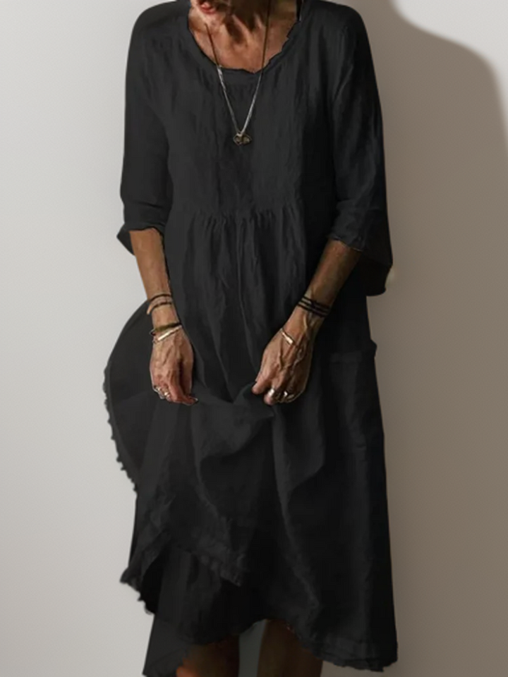 Levoire | Robe Maxi Col Rond Noir
