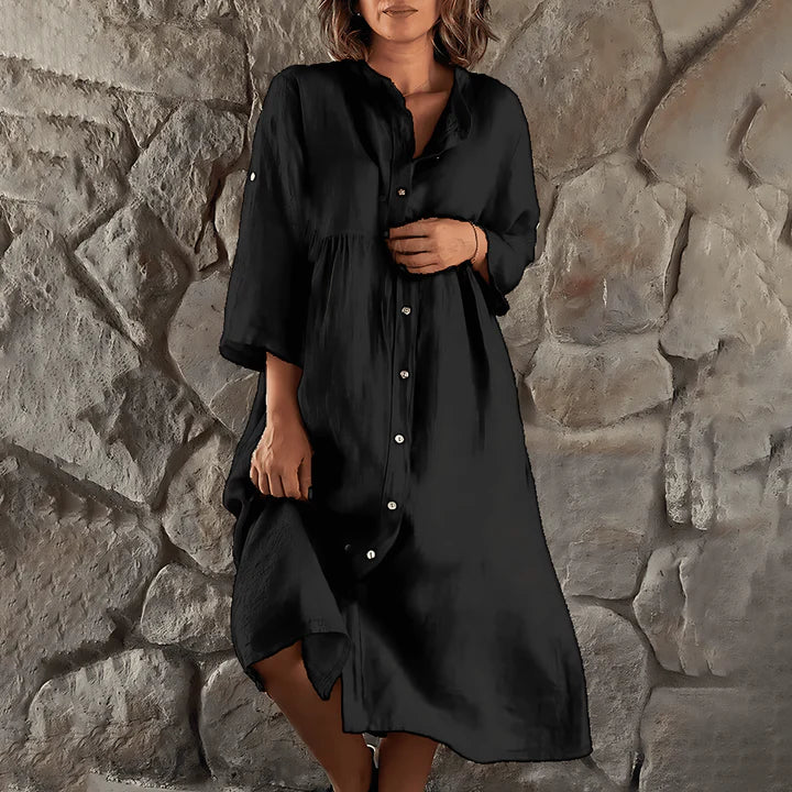 Levoire | Chemise Dress Détente En Style Moderne Noir