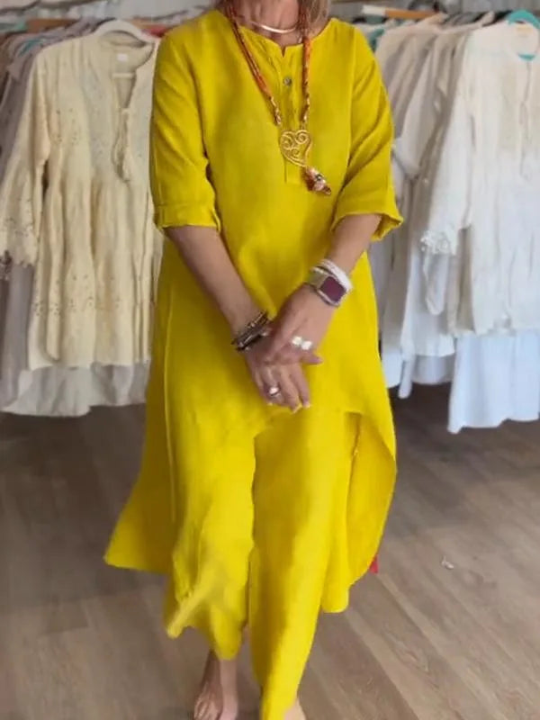 Levoire | Ensemble Confortable Jaune