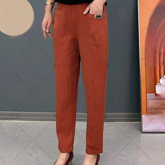 Levoire | Pantalons en coton élégants Rot