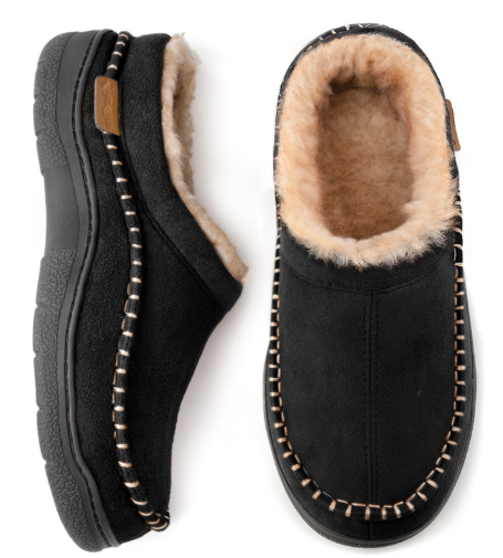 Levoire | Chaussons D'Intérieur Pour Hommes Chauds Noir