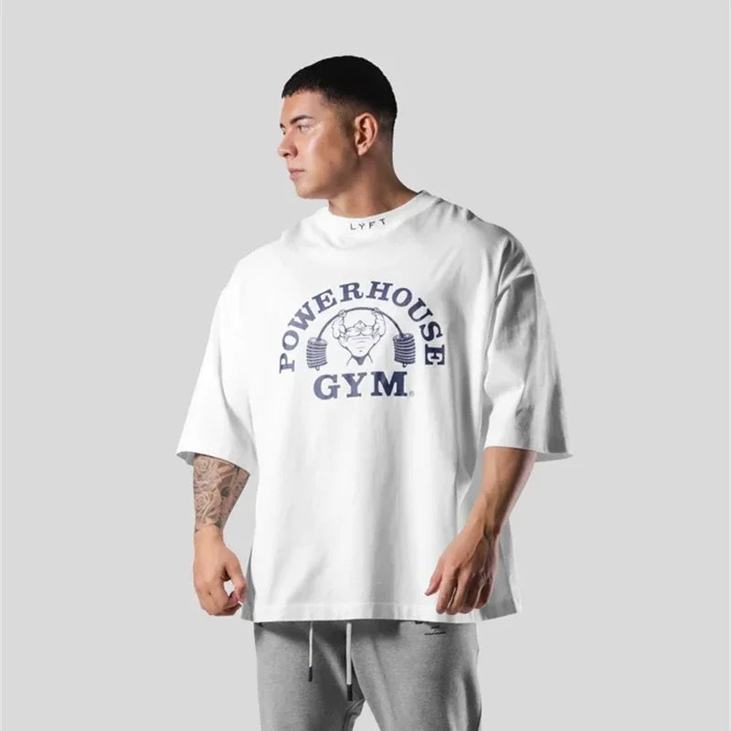 Levoire | T-Shirt De Fitness Haut En Coton Respirant Pour Hommes Blanc