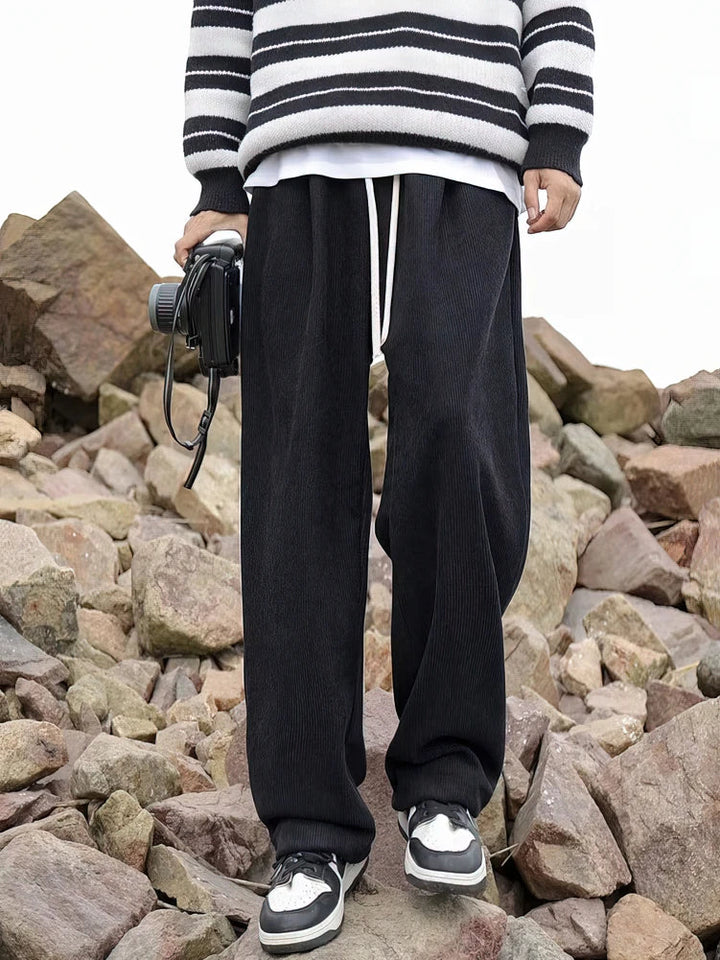 Levoire | Pantalons De Randonnée En Velours Côtelé Confort Et Style Pour Les Aventures En Plein Air Noir
