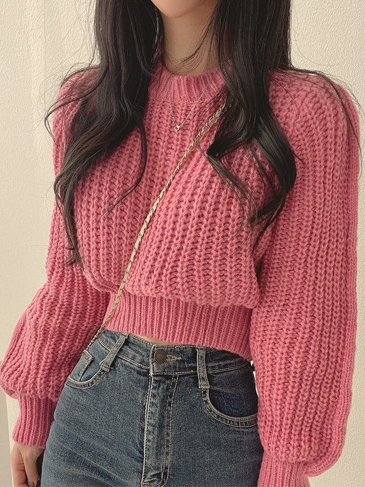 Levoire | Pull - Pull En Grosse Maille Moderne Pour Femmes Rosa