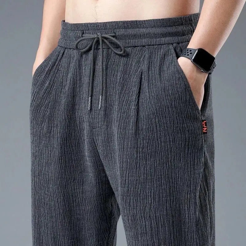 Levoire | Pantalon Harem Léger En Soie De Glace Confort Pour Les Journées Chaudes D'Été Gris