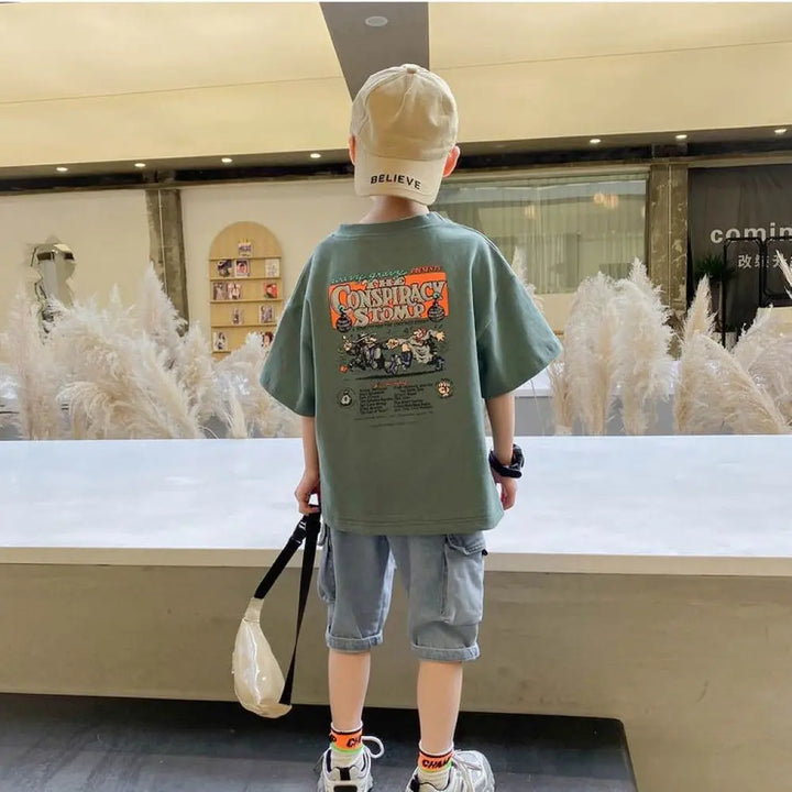 Levoire | T-Shirts Pour Garçons Conception Confortable, Élégante Et Respirante Vert