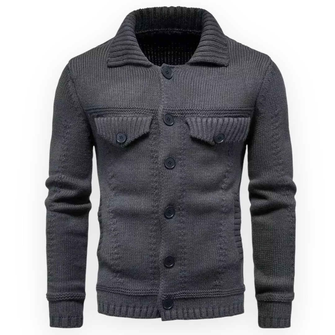 Levoire | Pull Homme Manches Longues avec Protège-Boutons