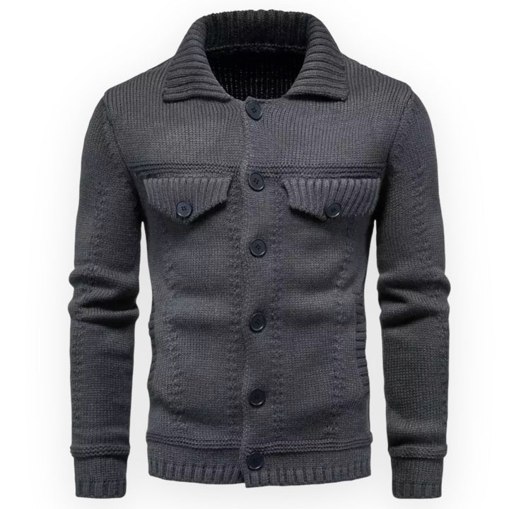 Levoire | Pull Homme Manches Longues avec Protège-Boutons