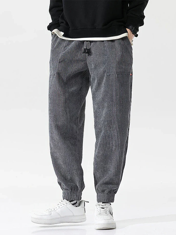 Levoire | Pantalons En Velours Pour Hommes Style, Confort Et Chaleur Gris Automne Hiver