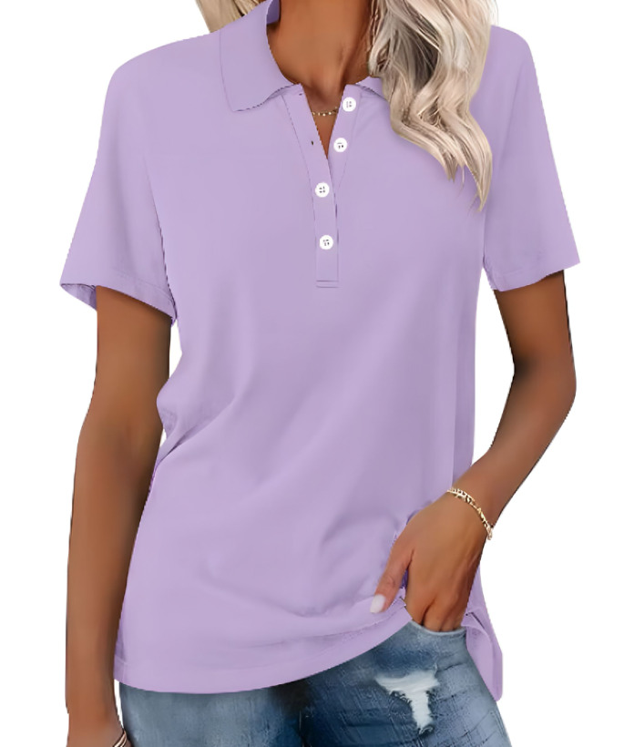 Levoire | Polo Shirt Durable Femmes - Polo Shirt Femmes - Poloshirts Femmes Violet