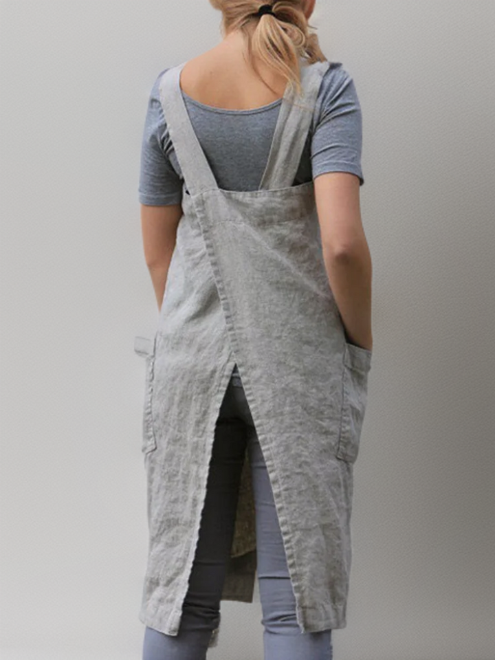 Levoire | Tablier Simple Avec Bandes Croisées Au Dos