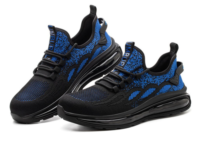 Levoire | Chaussures De Sécurité Légères Avec Rembourrage À Air Pour Hommes Bleu
