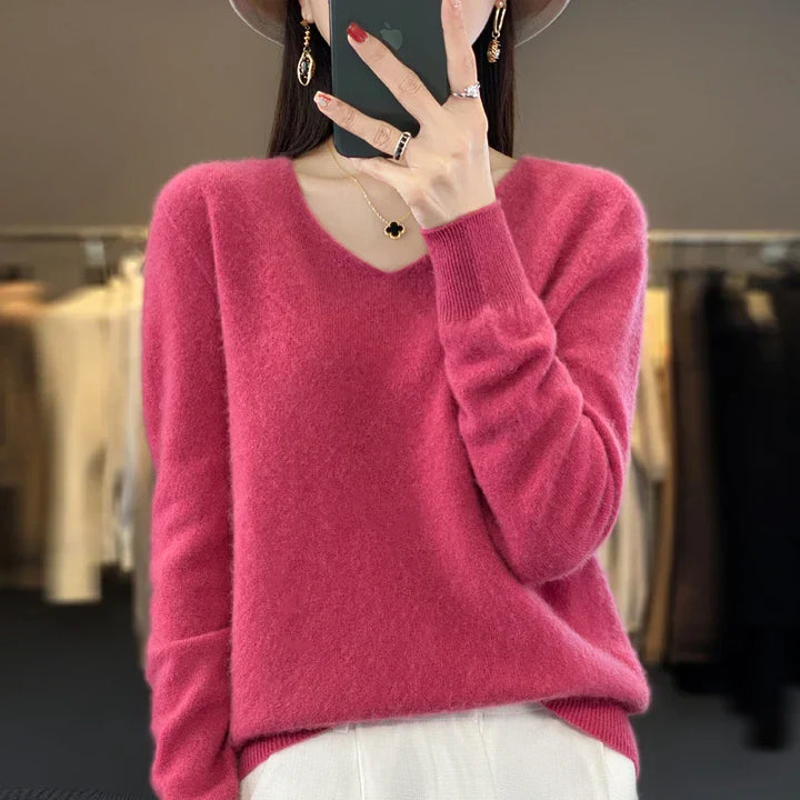 Levoire | Pull Confortable Rose Rouge