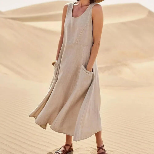 Levoire | Robe Longue En Lin Pour Femmes