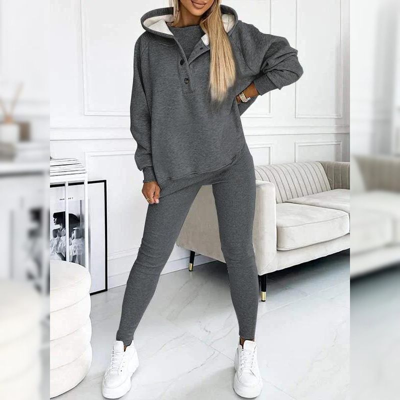 Levoire | Ensemble Tendance Ultime Chic Pour Femmes Gris foncé