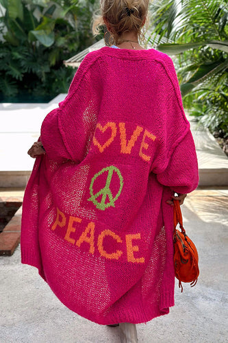 Levoire | Pull Jacquard Pour Femme 'Love & Peace' Gilet