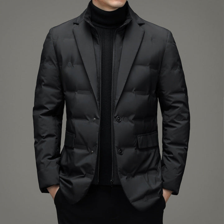 Levoire | Long Coat With Long Sleeves Heating With Zipper Noir