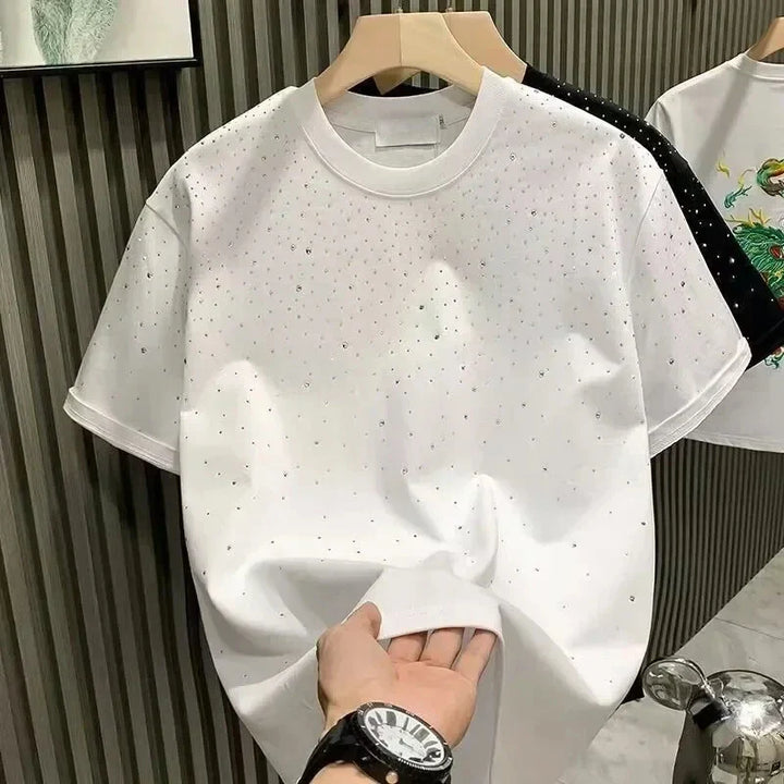 Levoire | Chemise En Cristal Élégante Et Confortable Pour Hommes Blanc