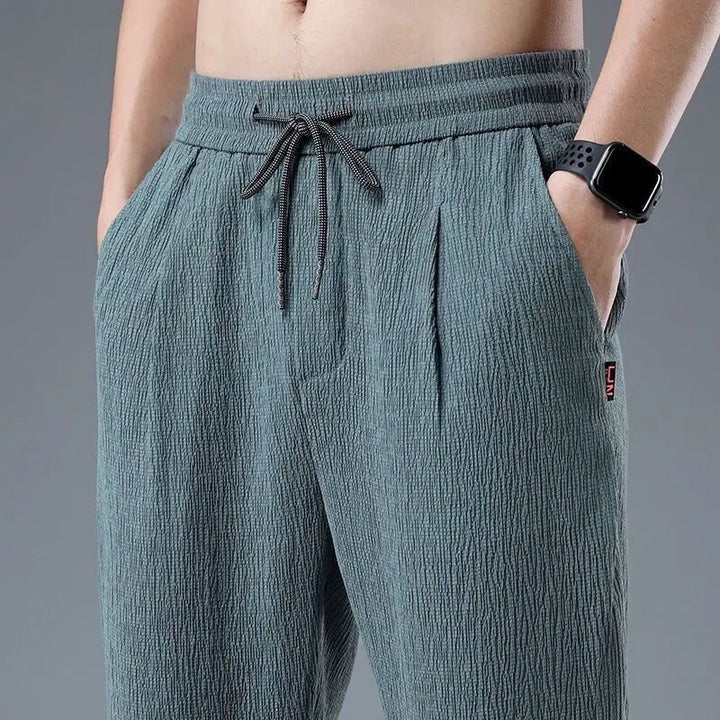 Levoire | Pantalon Harem Léger En Soie De Glace Confort Pour Les Journées Chaudes D'Été Vert