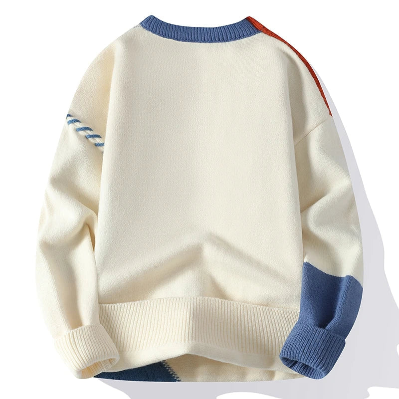 Levoire | Pull Pour Hommes Avec Design En Patchwork