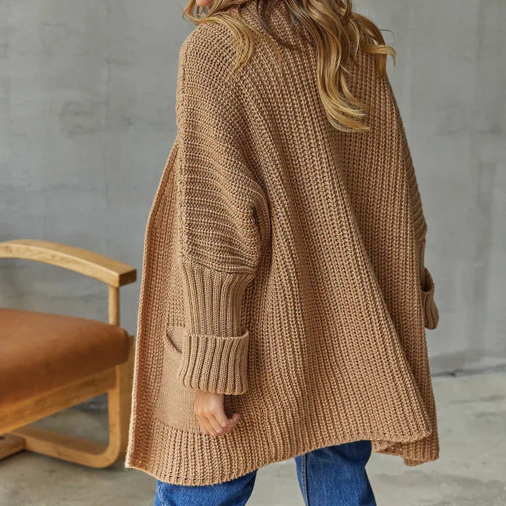 Levoire | Veste En Tricot Pour Femmes Avec Poches Braun