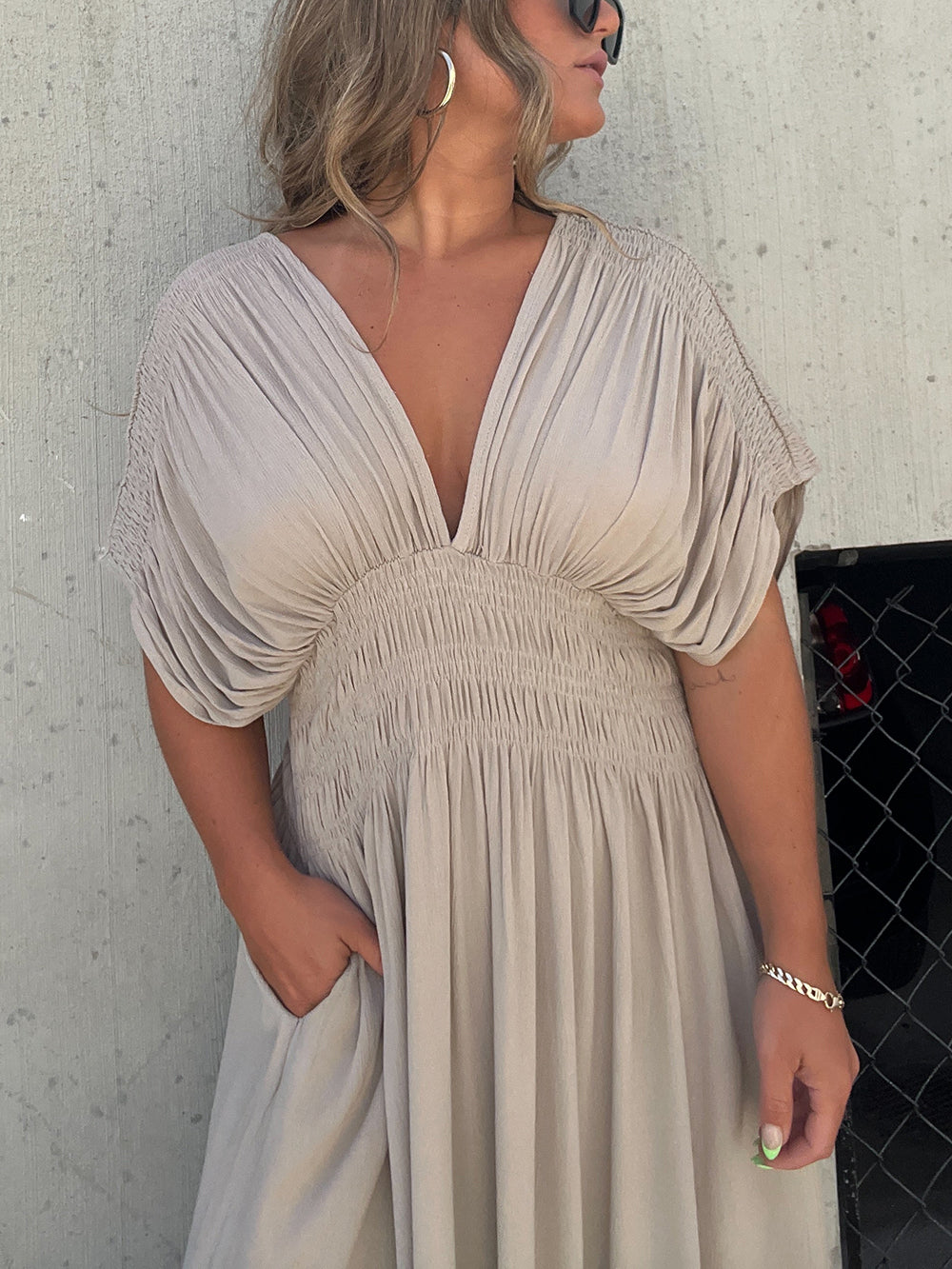 Levoire | Robe Maxi D'Été Sans Bretelles Fluide Décontractée