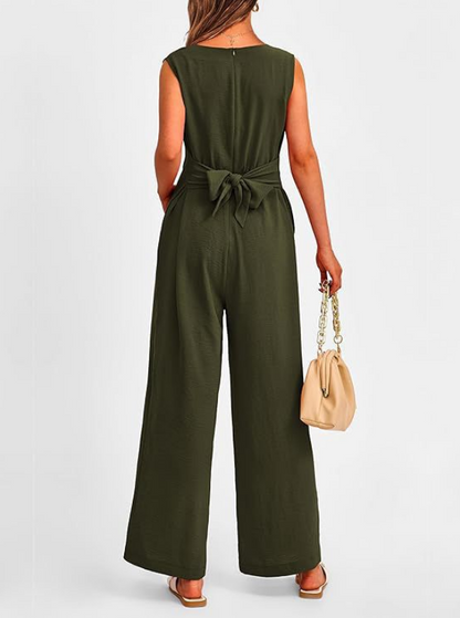 Levoire | Combinaison Sans Manches Élégante Avec Jambes Larges