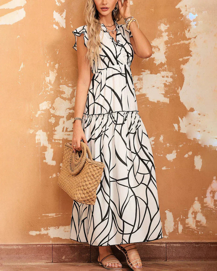Levoire | Été Robe Classique À Manches Courtes Robe De Loisirs Légère