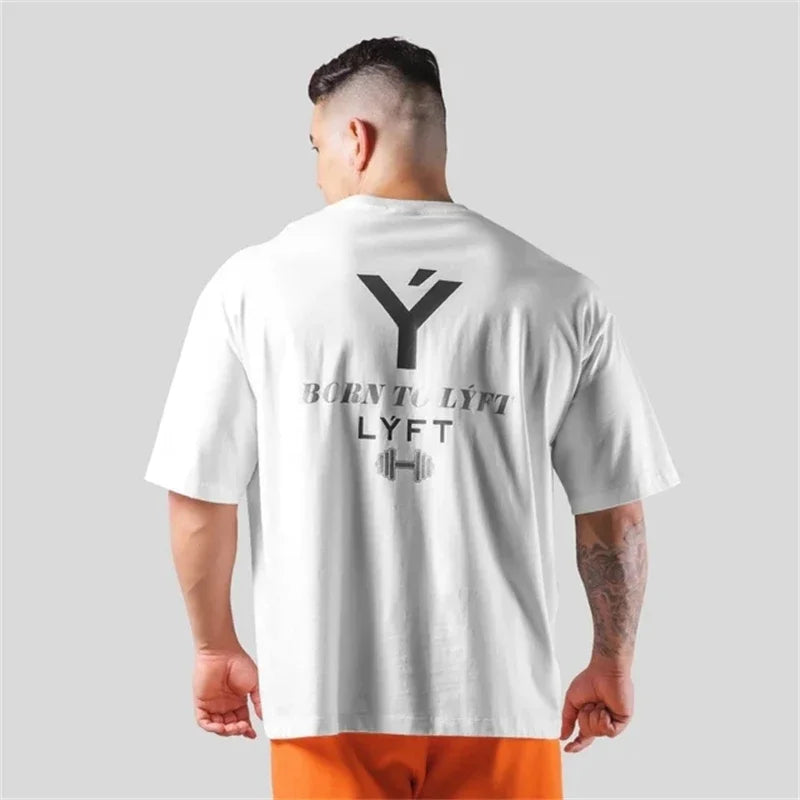 Levoire | Hop Gym T-Shirt Élégant Et Confortable Pour Hommes En Mouvement Blanc
