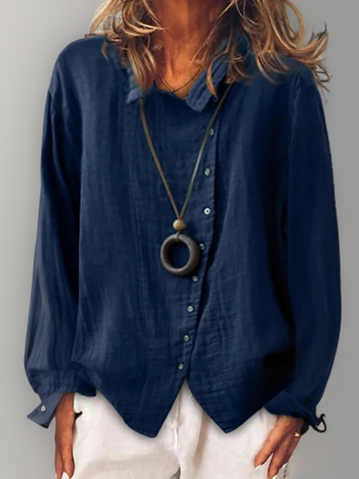 Levoire | Chemise À Manches Avec Boutons Bleu