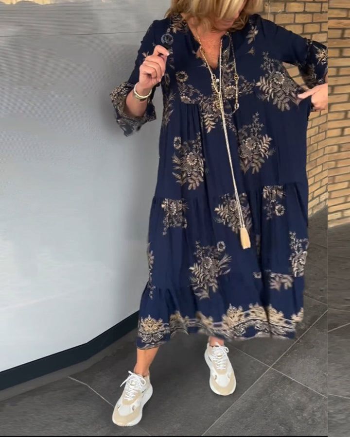 Levoire | Chic Bohémien Dans Une Robe Maxi Éblouissante