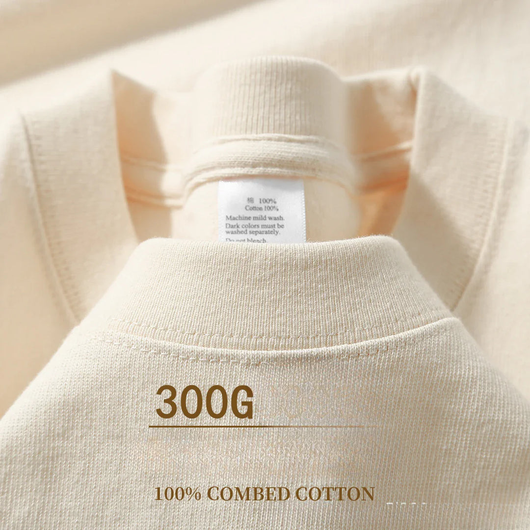Levoire | Confortable T-Shirt En Coton Respirant Et Léger Pour Hommes Beige