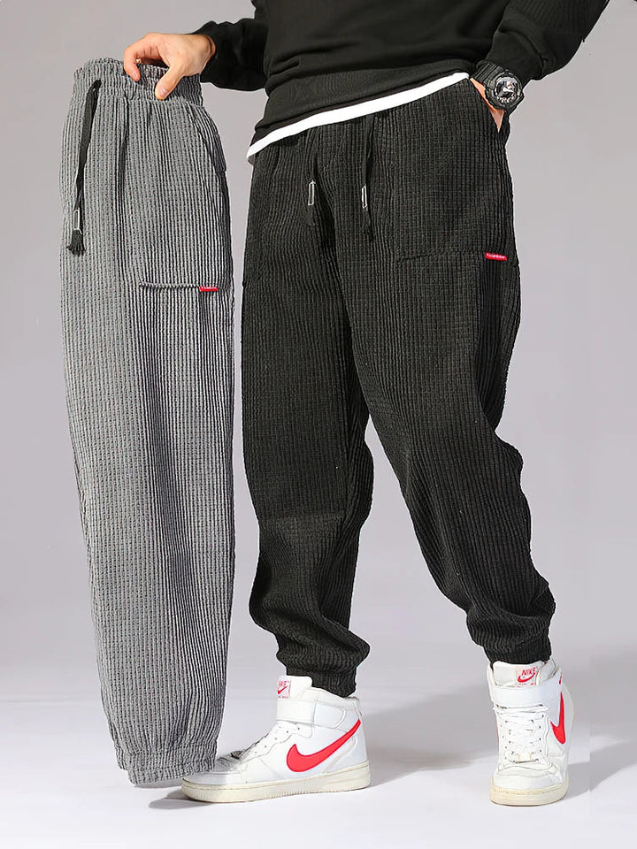 Levoire | Pantalons En Velours Pour Hommes Style, Confort Et Chaleur Noir automne hiver