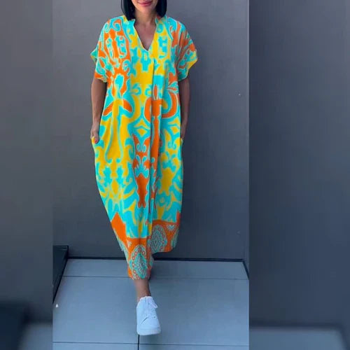 Levoire | Robe À Fleurs Élégante Pour Un Look Romantique Et Raffiné Vert