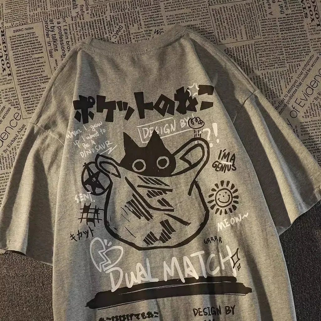 Levoire | T-Shirt Retro Katti Avec Style & Confort Pour Une Utilisation Quotidienne Gris