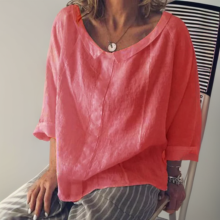 Levoire | Chemisier À Manches Longues Amples Rose