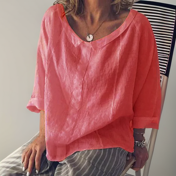 Levoire | Chemisier À Manches Longues Amples Rose